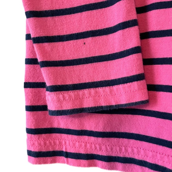 Kids Navy and Pink Striped Primary Legging T-Shirt, Size 8-9 - Picture 2 of 2